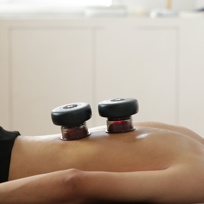 3.7V/1800mAh χωρητικότητα μπαταρίας Fitdash Vacuum Cupping Massager με θέρμανση κόκκινου φωτός