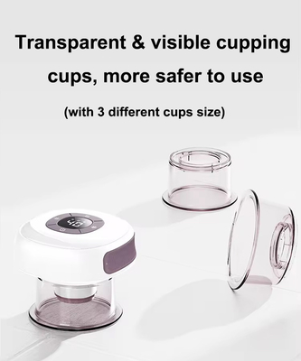 Εντόπισμα -60-0 kPa Fitdash Vacuum Smart Cupping Therapy Μασάζ με κόκκινο φως