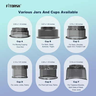 Fitdash Smart Cupping Cups Θεραπευτικό μασάζ για δυναμική κούπα και λειτουργία κουμπιού